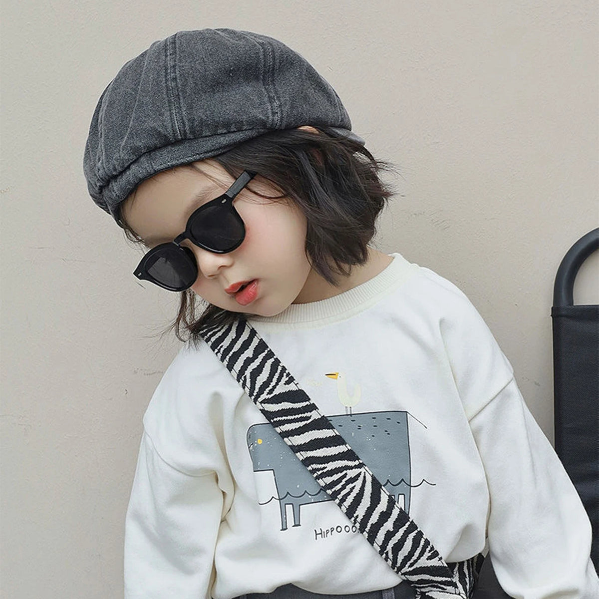 Fashion Retro Denim Beret 2-7 Year Kids Newsboy Cap