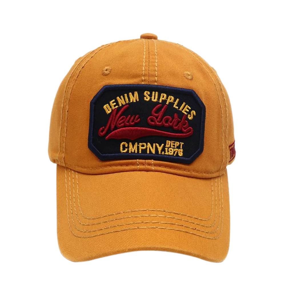 New York Letter Embroidery Baseball Cap Sun Visor Snapback Hip Hop Unisex Washed Cotton Dad Hats