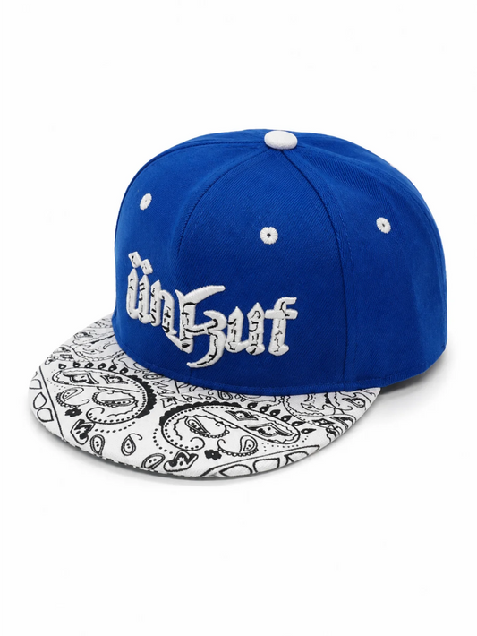 Graffiti Paisley Embroidered Snapback Baseball Cap
