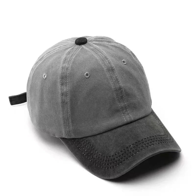 Washed Denim Snapback Hat DIY Embroidery Print Baseball Cap