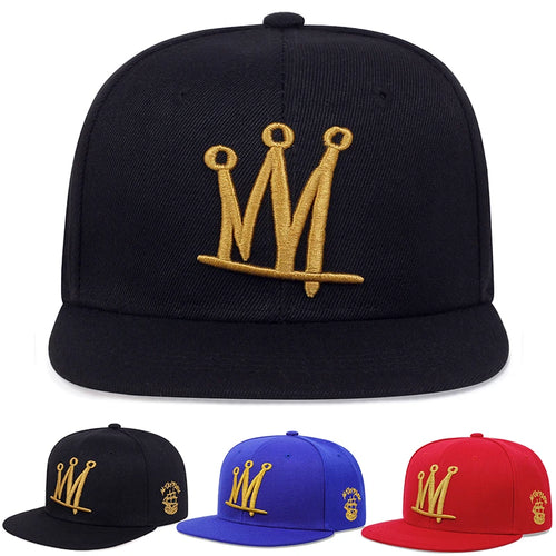 Fashion Men Women Hip Hop Baseball Cap Crown Embroidery Snapback Hat