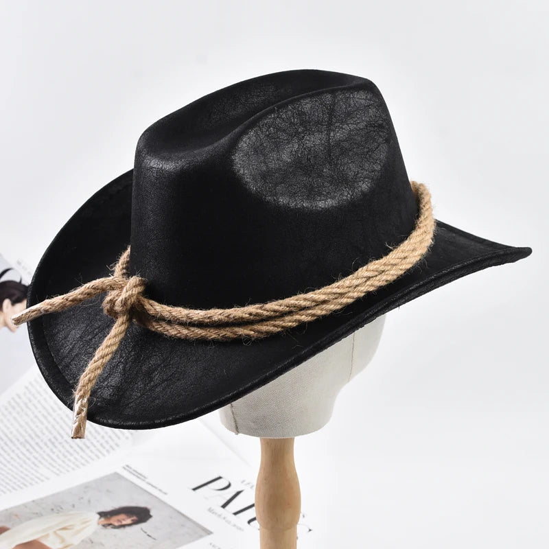 New Vintage Roll Brim Western Cowboy Hats Outdoor