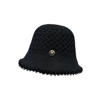 Japanese Minimalist Fisherman Hat Women's New Hollow Basin Hat