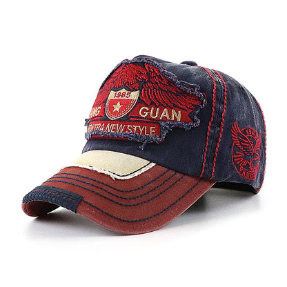Vintage Washed Embroidered Baseball Cap Fashion Hat for Men And Women