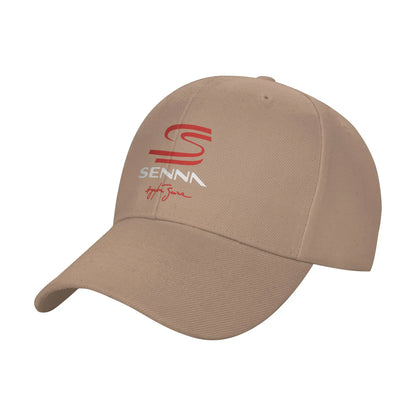 Ayrton Senna Signature Cap Men Women Racing Car Hats