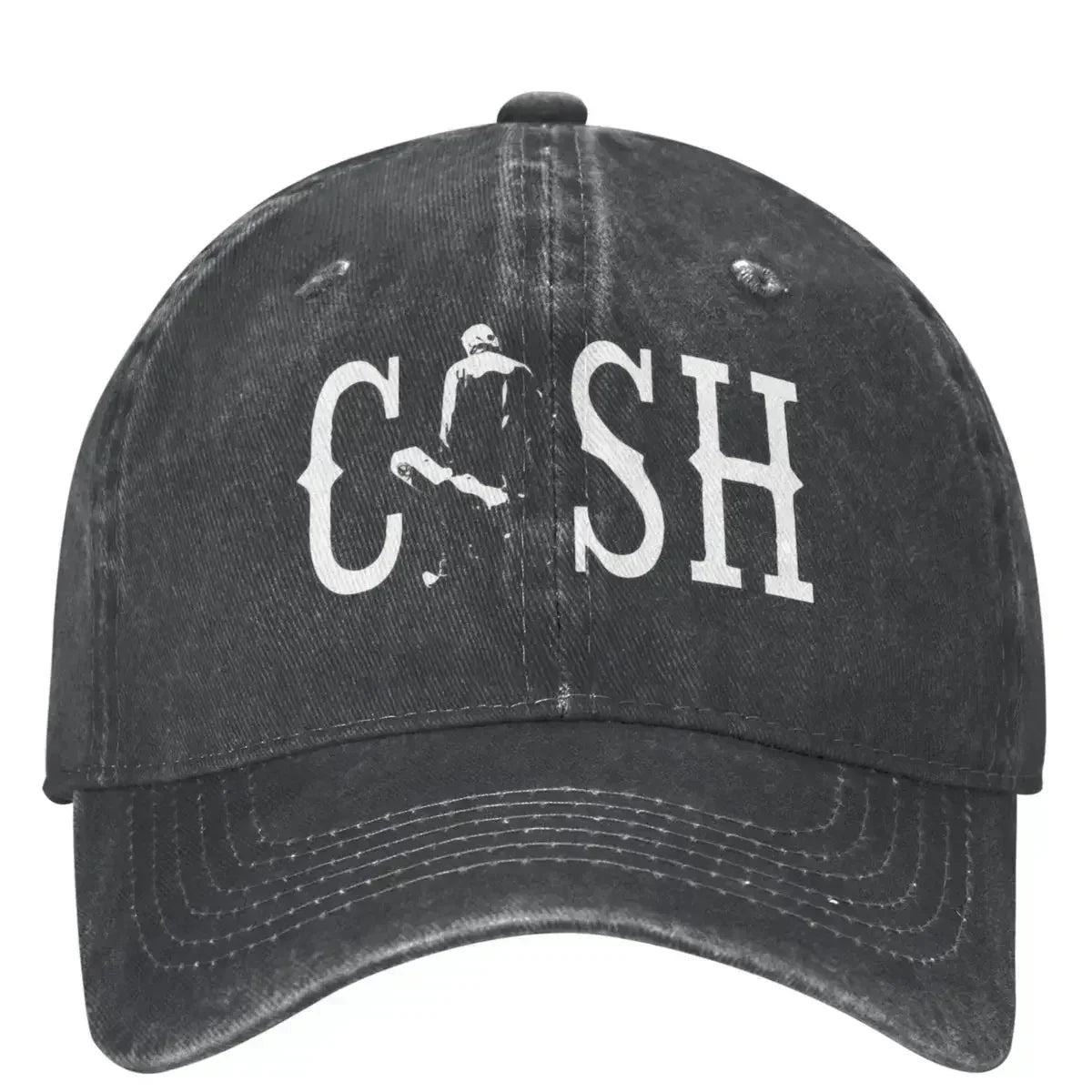 Vintage Cash Walking Outside Musician Baseball Caps