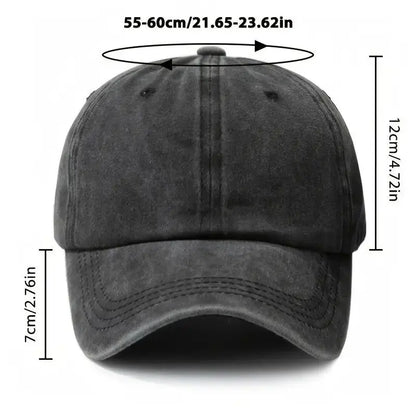 Focus Illusion Printed Washed Baseball Cap