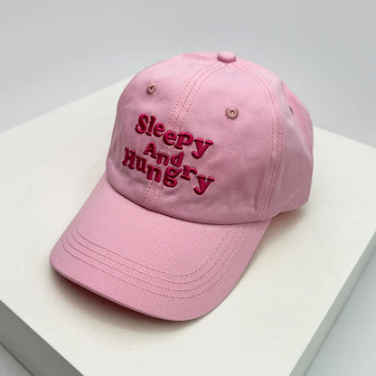 Men Women Korean Letter Embroidery Baseball Hats