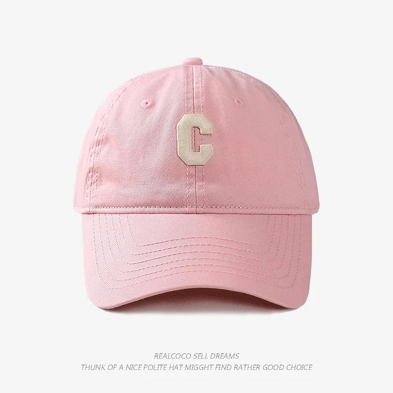 C Logo Baseball Cap For Spring And Summer Sun Protection