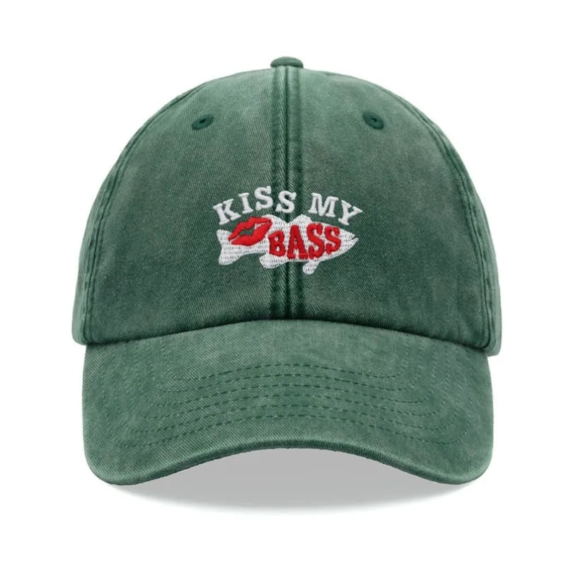 1pc "Kiss My Bass" Leisure Baseball Cap for Men