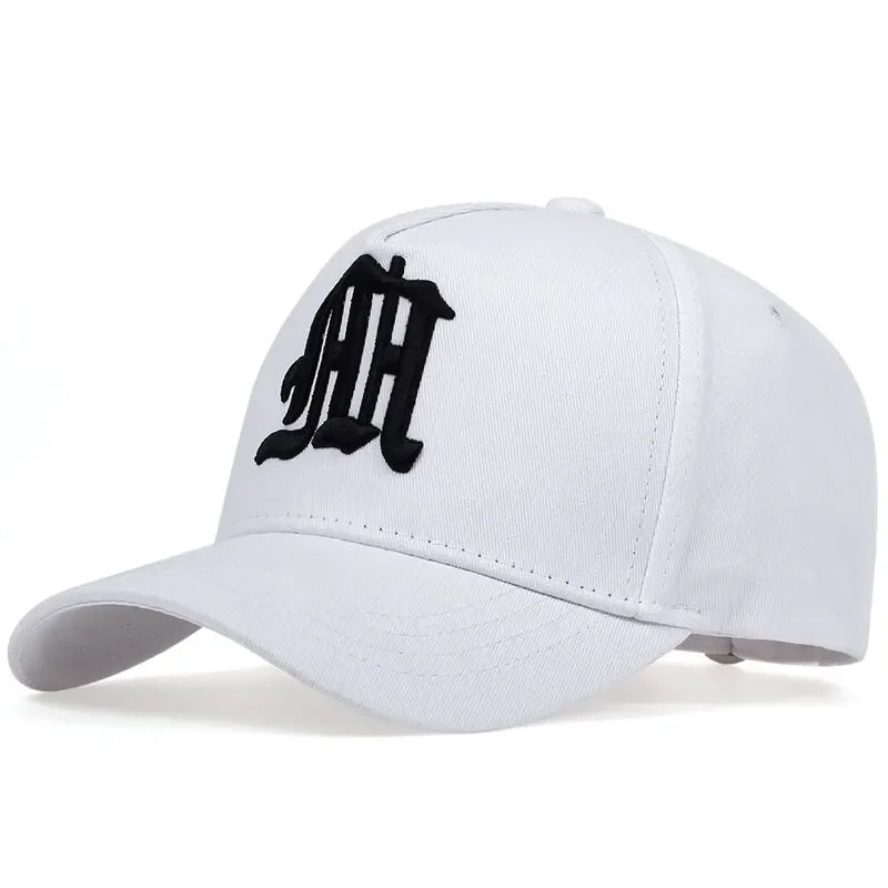 Fashion Gothic Letter M Embroidery Baseball Caps Autumn Outdoor Adjustable Casual Hats Sunscreen Hat Sports Cap