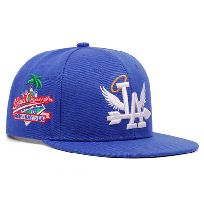 Letter Wing Pattern Side Coconut Tree Embroidery Fashion Baseball Hat