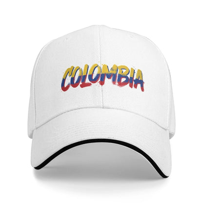 Women Men Colombia Signature Colombian Flag Outdoor Hat