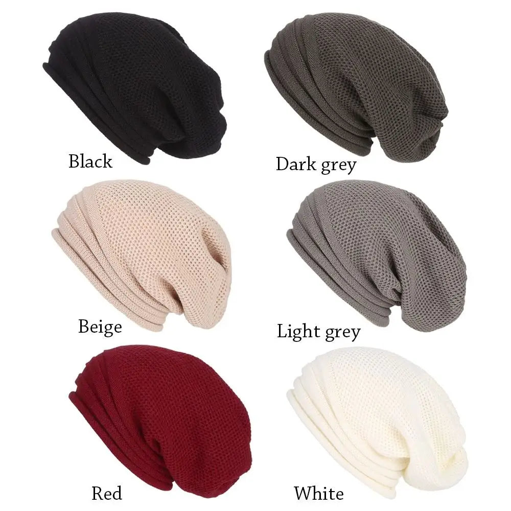Skiing Slouchy Baggy Winter Hat Beanie Hat Wool Knitted Warm Cap