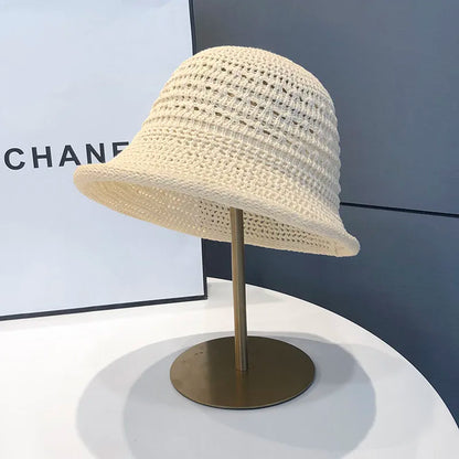 2026 New Hollow Breathable Bucket Hat Women