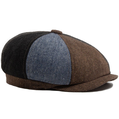 Spring Autumn Casual Beret Men Fashion Retro Newsboy Cap