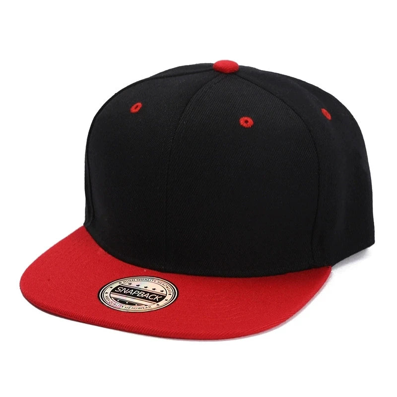 Color-Blocked Flat-Brim Baseball Cap Versatile Sunshade And Sun Protection Hat
