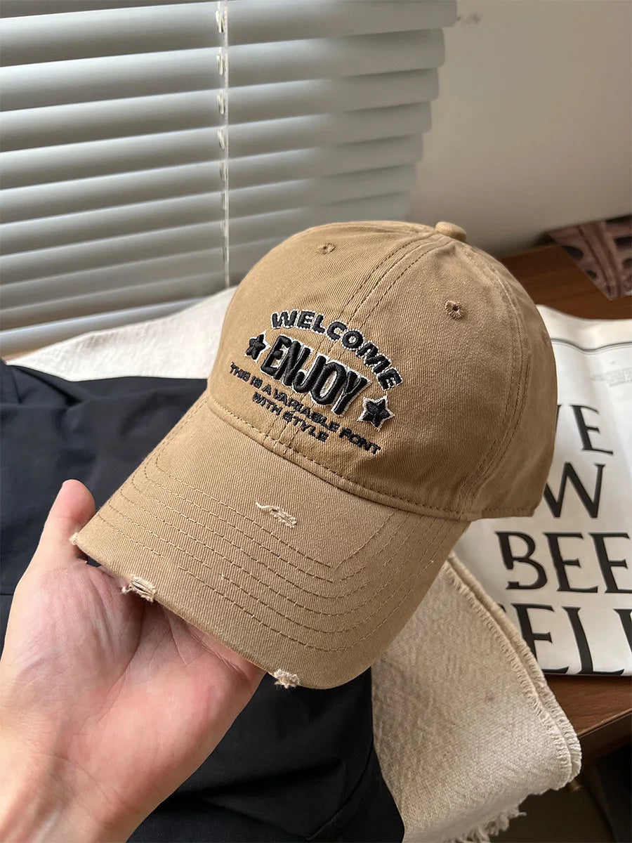 Letter Embroidery Baseball Hat for Men Women