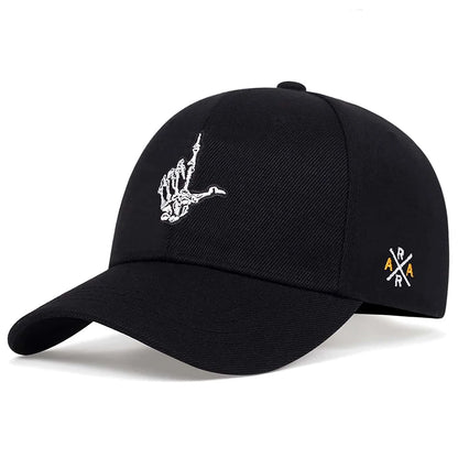 Unisex Skeleton Fingers Embroidery Baseball Caps Spring Autumn