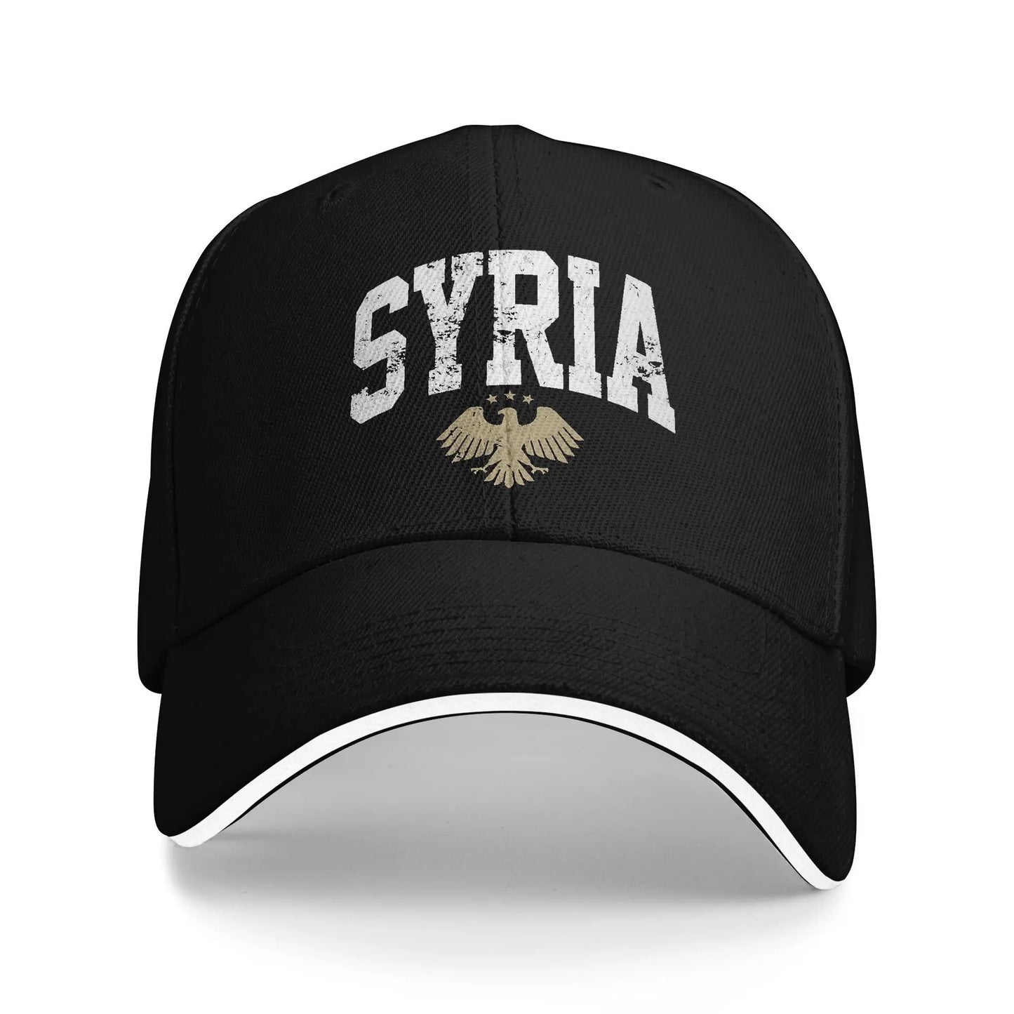 Syria Eagle Syrian Flag Logo Baseball Caps Hip Hop  Sandwich Caps Men Women