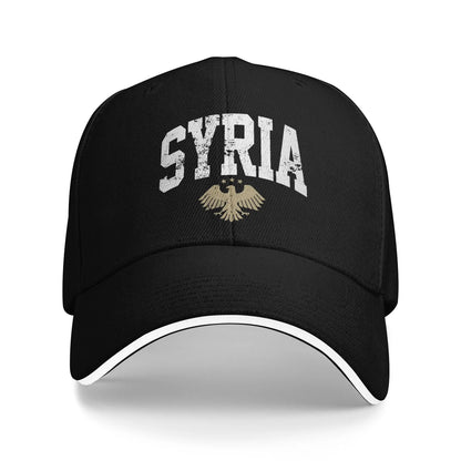Syria Eagle Syrian Flag Logo Baseball Caps Hip Hop  Sandwich Caps Men Women