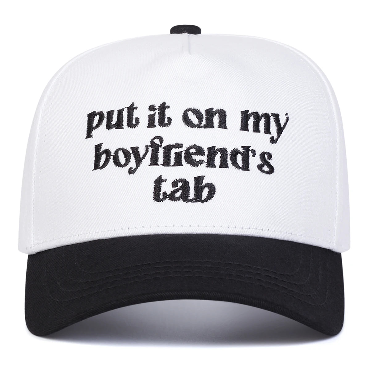 Unisex Boyfriend Letter Embroidery Baseball Caps Spring and Autumn