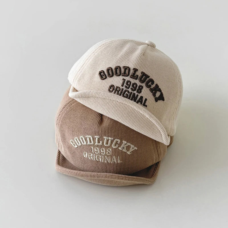 Spring Letter Embroidery Baby Sun Hat Soft Brim Baby Boys Girls Baseball Cap Adjustable Infant Casual Peaked Hat
