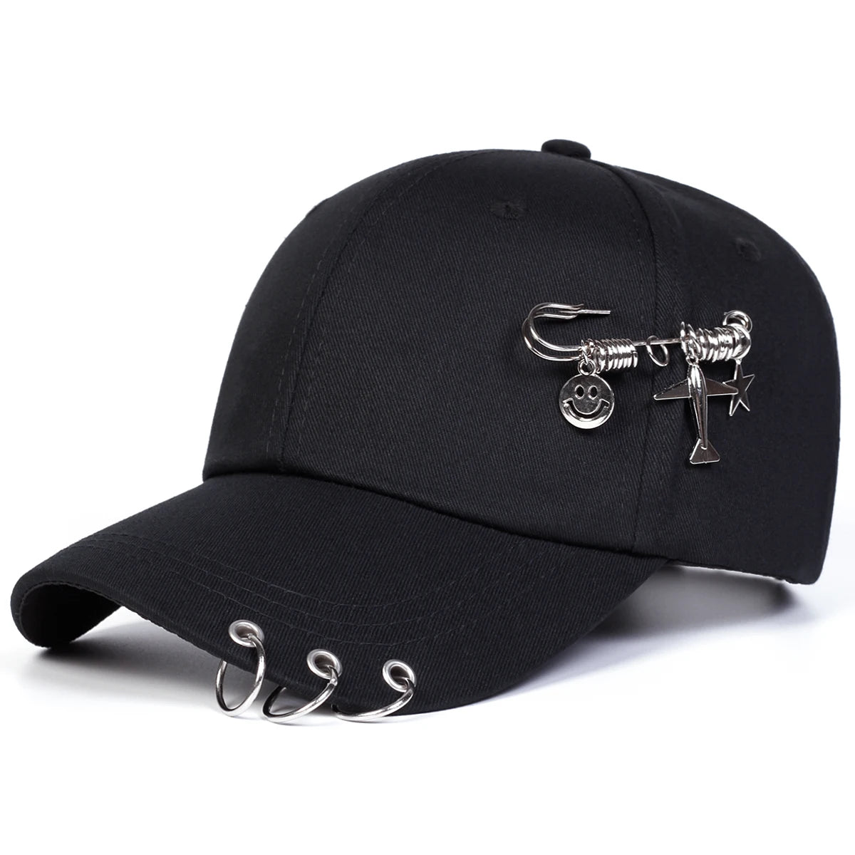 Unisex Iron Ring Baseball Caps Spring Autumn