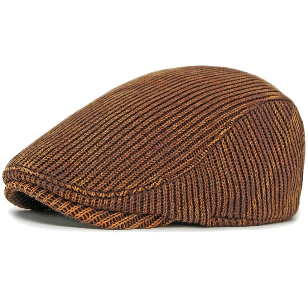 Men Berets Autumn Winter Knitted Hats For Women Artist Painter Beret Hat