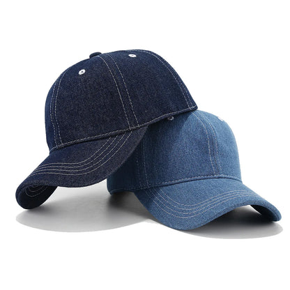 2026 New Solid Color Denim Baseball Cap For Women