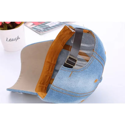 Fashion Denim Bone Masculino Hats For Women