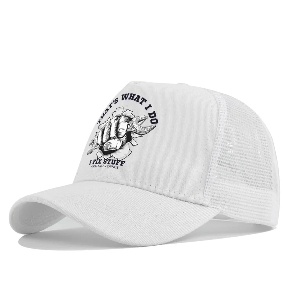 Spring Summer Printed Mesh Breathable Baseball Cap