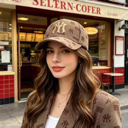 Unisex MY Letter Embroidery Baseball Caps Spring and Autumn