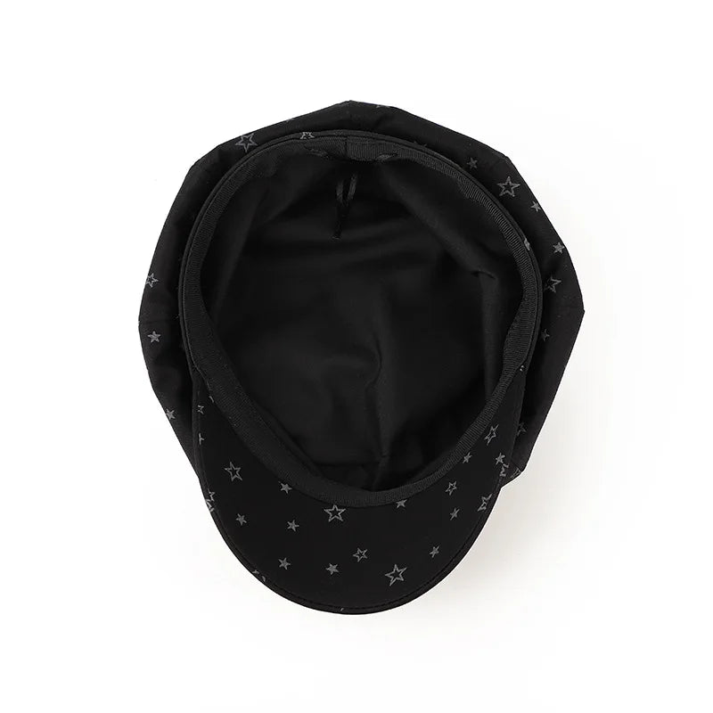 New Spring Autumn Octagonal Cap Women