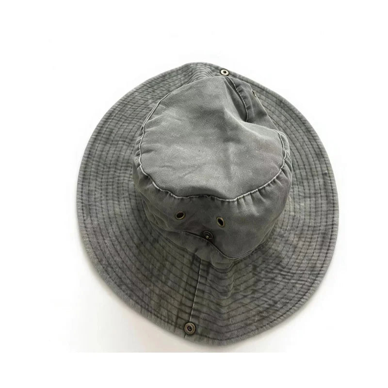 Outdoor Sun Hat Washed Cotton Bucket Hats