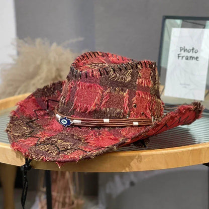 Vintage Cowboy Hat UPF 50+ - Western Wide Brim Sun Hat