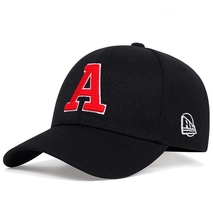 Summer Fashion Men Baseball Cap Letter A Embroidery  Hat Cotton