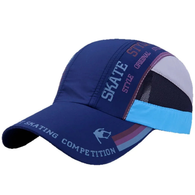 Letter Patchwork Mesh Mesh Baseball Cap Spring