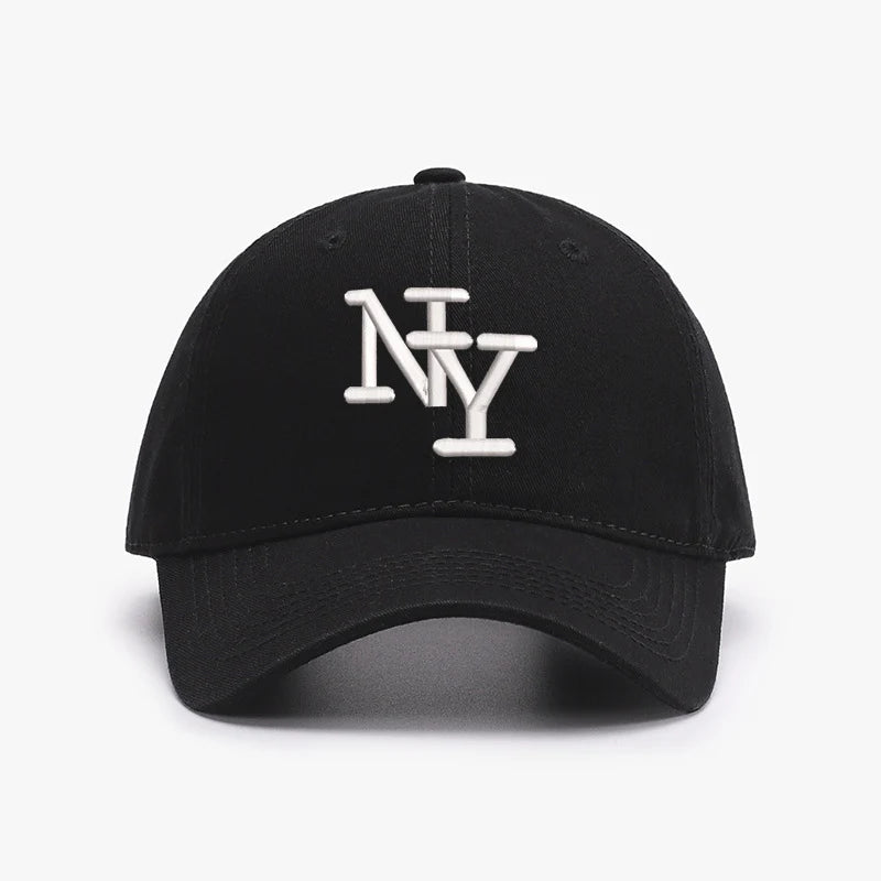 Embroidery NY Letters New York Baseball Cap For Men Soft Top Cotton