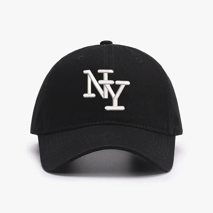 Embroidery NY Letters New York Baseball Cap For Men Soft Top Cotton