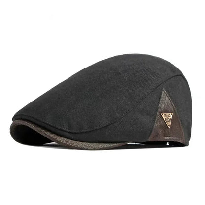 Men Side Triangle Label Newsboy Caps British Painters Hats