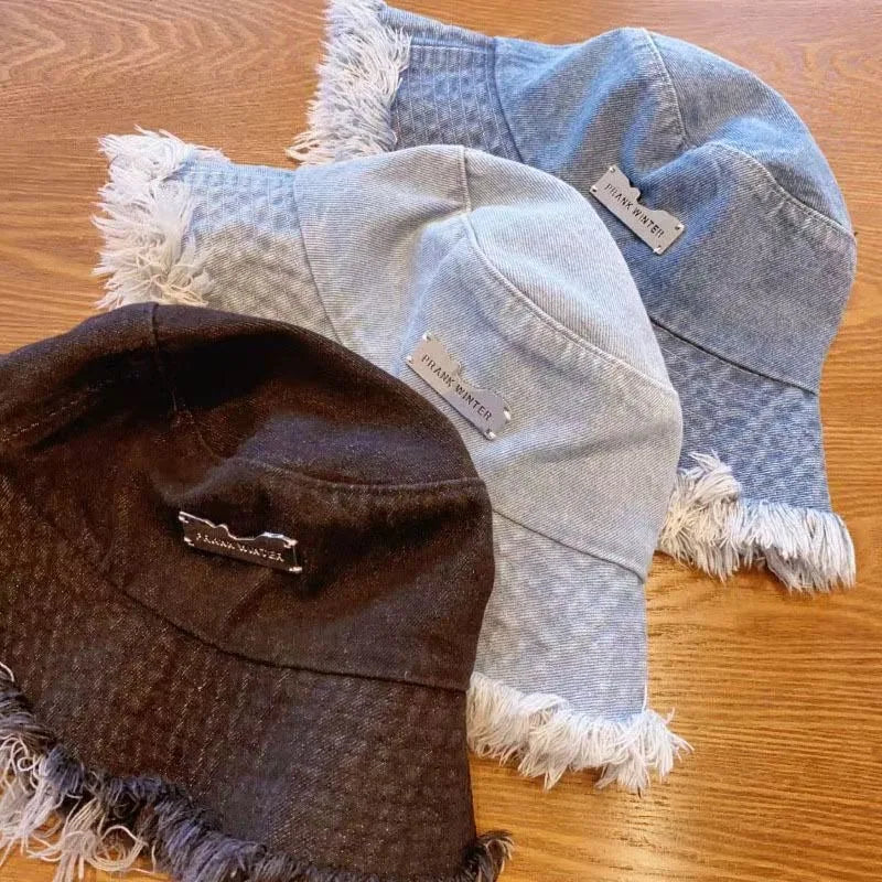 Cowboy Fisherman Hat for Women, Washed and Worn in Spring and Summer