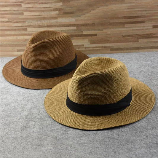 Extra Large Panama Straw Hat Summer Wide Brim UV Protection Adjustable