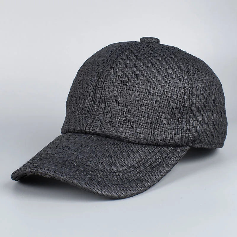 Straw Sun Hat Men Women Summer Baseball Cap
