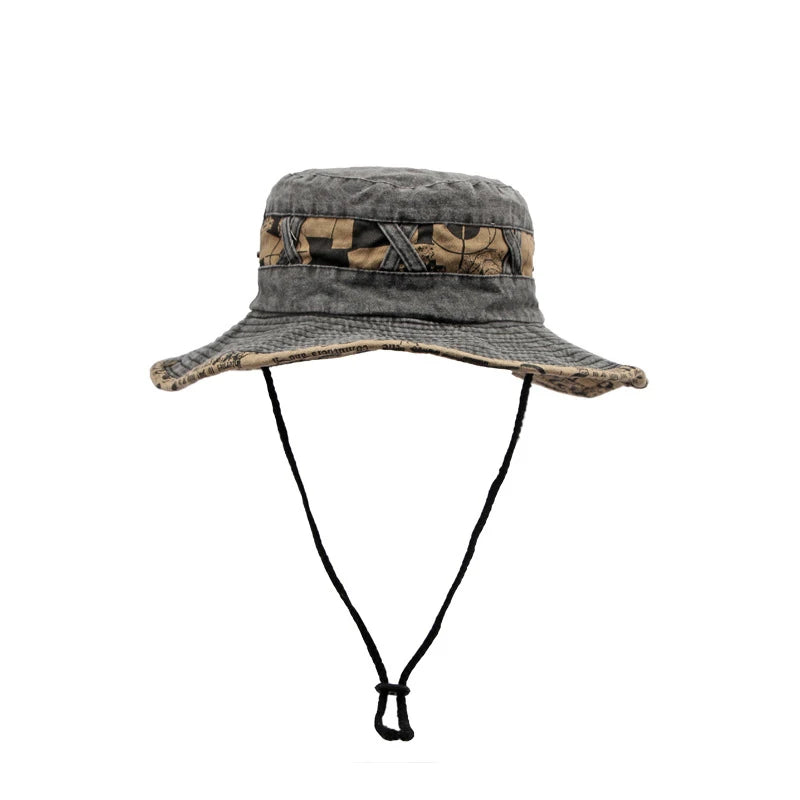 Outdoor Fisherman Hats Men Women Summer Wide Brim Bucket Hat