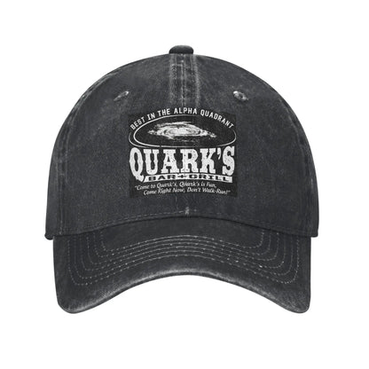 Deep Space 9 Quarks Bar Baseball Caps Denim Fabric Hats