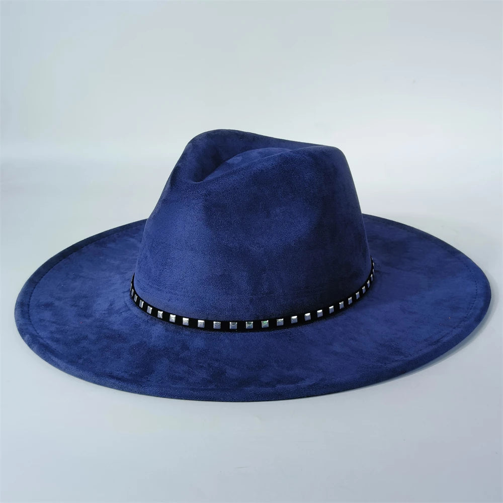 Pale Violet Red Vegan Suede Fedora Hat