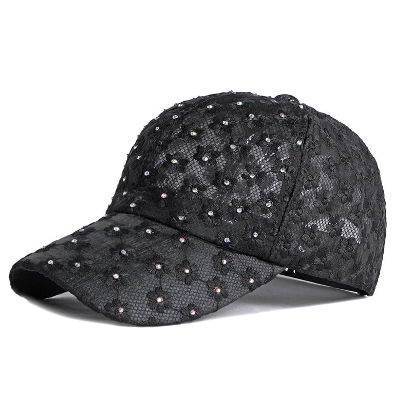 New Lace Hat Women's Thin Breathable Baseball Hats