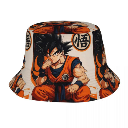 Dragon Ball Bucket Hat for Men Women Beach Goku Anime Sun Hat