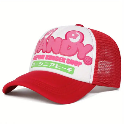 Vandy Japanese Printed Men's Mesh Cap Baseball Cap  Hip-Hop Cap Women's